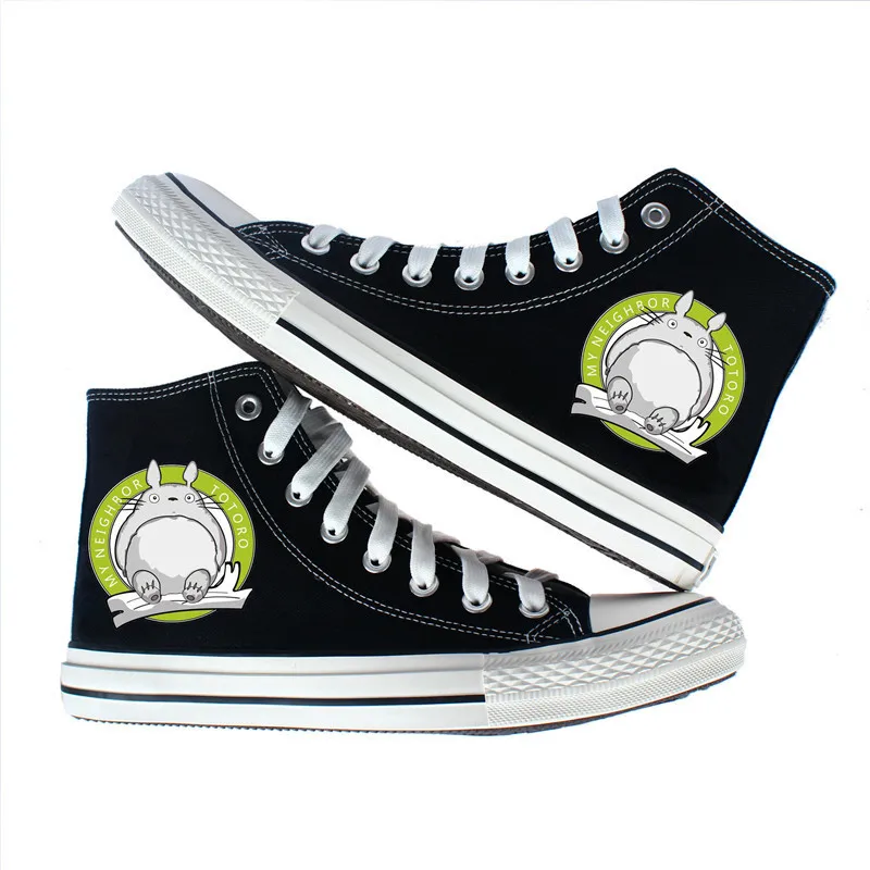 

Unisex Tonari no Totoro Canvas Shoes plimsolls Casual Preppy Cartoon Mei My Neighbor Totoro Student Canvas Shoes