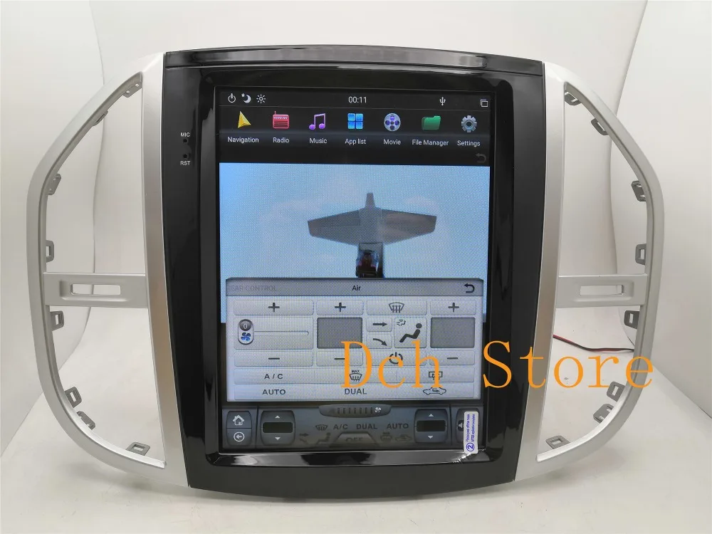 12,1 дюймов вертикальный экран Tesla стиль Android 8,1 автомобильный DVD gps навигатор плеер для Mercedes-Benz Vito Metris PX6