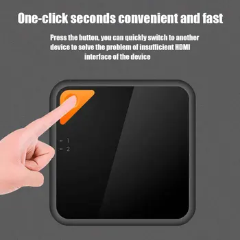 

Home Office Port Plug And Play HD 4K HDMI Switcher Multimedia Vedio Theater Systems 2 In 1 Out Screen Splitter Sharing Monitor