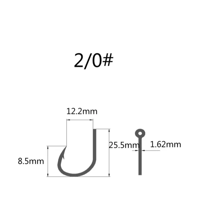 50pcs Mustad Hooks Jig Bait Deep Ocean  10827np# 4X Strong  Barbed Fishhook  Pesca Anzol Iron Board B