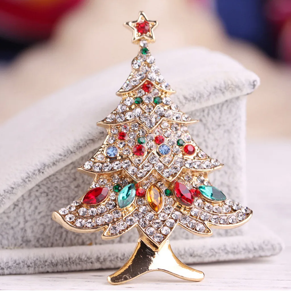 3Poch Spilla per albero di Natale Elegante moda da donna Spilla Regalo 