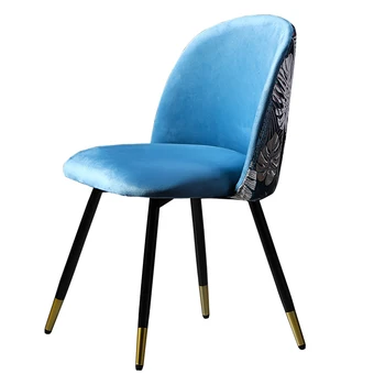 

Nordic light luxury dining chair home net red simple makeup ins wind new Chinese negotiation