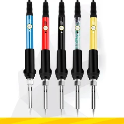 Station de fer à souder électrique 60W, 220V 110V, prise US/EU/UK, température réglable, pointes de soudage, outils 