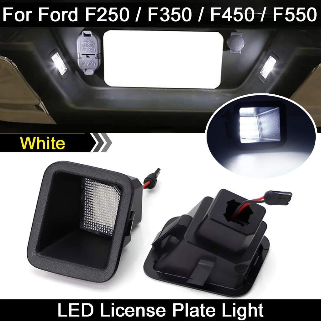 

Лампа для номерного знака, белая Светодиодный Ная, для Ford F250, F350, F450, F550, 2017-2018, 2 шт.