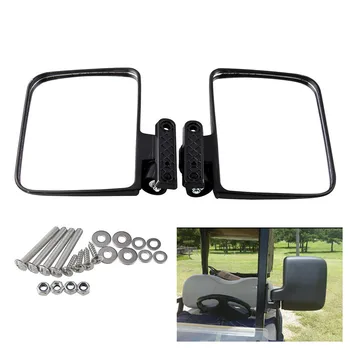 

2pcs Side Mirror Mirror For Golf Carts Mr020 Golf Cart Mirrors Universal Folding Rearview Mirror For Golf Club Car 18 X 14cm#P10