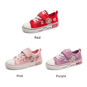 

2020 New Fashion Spring Children Casual Shoes Net Round Head Rubber Baby Girls Outdoor Leisure Breathble Print Shoes