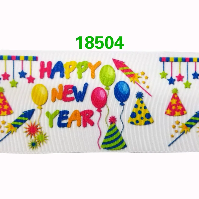 18504 Free shipping 50 yard cartoon printed grosgrain ribbon 18506 - Цвет: 18504