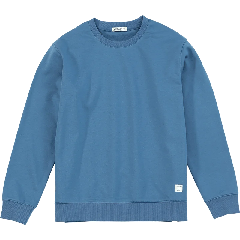 SIMWOOD 2022 Spring New Hoodies Men Casual Minimalist Sweatshirt O-Neck Embroidery Logo Plus Size Basic Pullover  SI980547 6