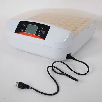 

56-Egg Practical Fully Automatic Poultry Incubator with Egg Candler (US Plug) White US Stock