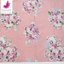 Лидер продаж, розовая саржевая хлопковая ткань с принтом розы, ручная работа, шитье, лоскутное шитье, детская ткань, постельные принадлежности, текстиль, стеганое Tilda, Tissus HYC