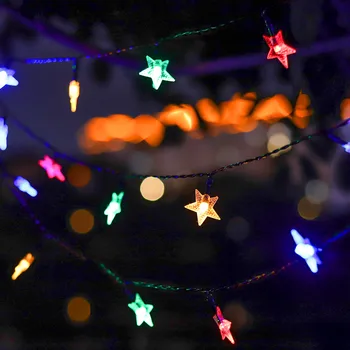 

Twinkle star String Lights Waterproof 50 LED 8 modes Fairy Solar Lights For Garden Patio Lawn Balcony Tree Landscape Decorations