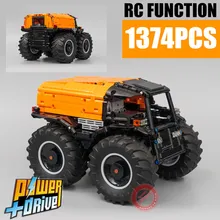 

New 1374PCS ATV Cars Vehicle RC Motor Power Function Technical MOC-10677 Building Block Bricks Toys Kid Gifts