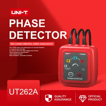 

UT262A Non-Contact Phase Detectors 3 Phase Sequence Circuit Break Detection Voltage Detection AC Voltage Fire line detection