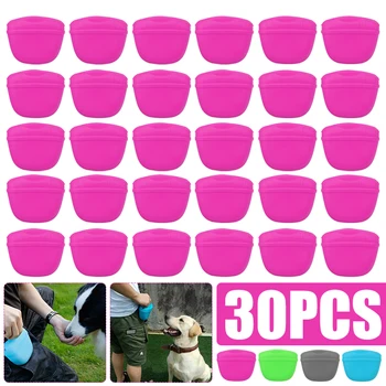

Pet Dog Training Treat Bag Outdoor Dog Treat Pouch Waist Feed Bundle Pocket Silicone Dog Puppy Reward Snack Bag Supplies