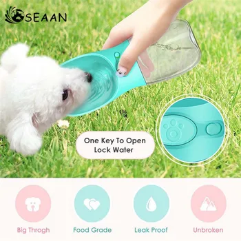

Pets go out kettle dogs follow cups Teddy portable water bottle puppy outdoor drinking water feeder