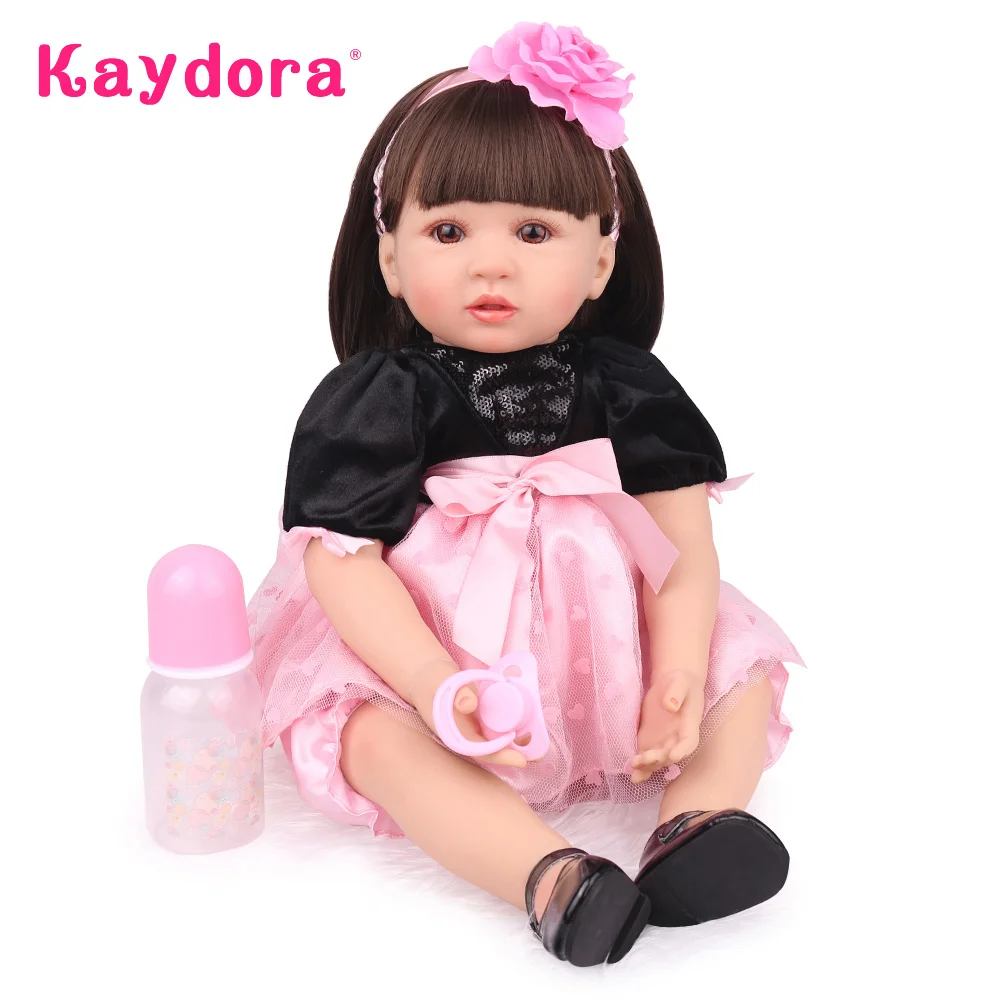 Кукла Принцесса Kaydora 24 дюйма 60 см с длинными волосами детский Реборн силиконовые