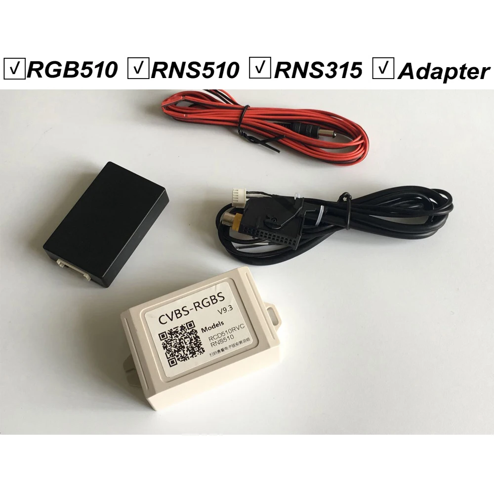 Для RCD510 RNS510 RNS315 RCD RNS 510 315 задний вид Av конвертер для камеры Адаптер CVBS к RGBS RGB Box