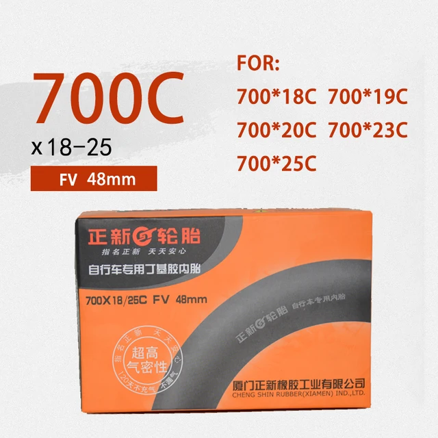 CHAOYANG MTB Bicycle Tube ROAD 26 27.5 29 inch 1.75-2.1/2.35 FV 33mm 48mm Mountain Bike ROAD Inner Tire 700x18-25-FV48mm