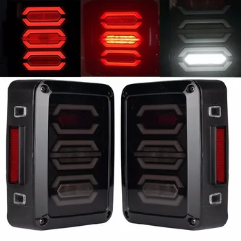 

LED Tail Lights 2007-2017 for Jeep Wrangler JK with Brake Backup Reverse Turning Signal Light Tail Lamp Assembly