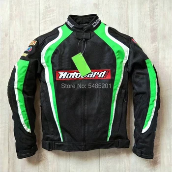 

New Motorcycle Summer Riding Protective Jacket for Kawa saki Off-Road Mesh beathable Jacket with Protectors