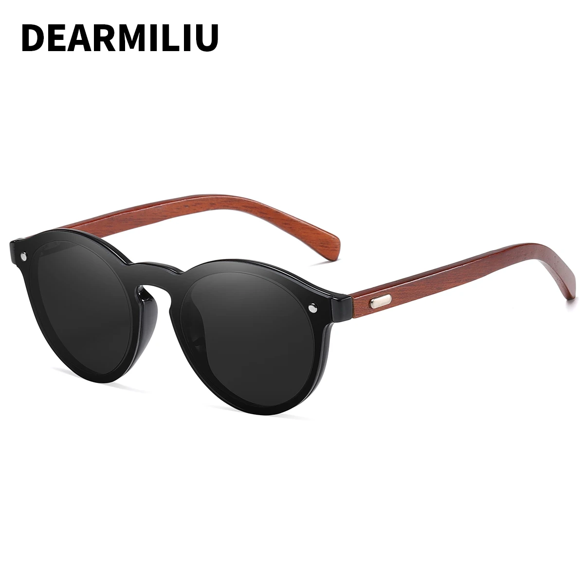 Солнцезащитные очки DEARMILIU круглые для мужчин и женщин дизайнерские брендовые