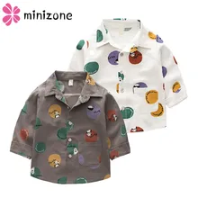 Kids Boys Shirts Autumn Long Sleeve White Kids Shirt Cartoon Shirts For Boys Fashion Brand Baby Girl Winter Clothes Shirts