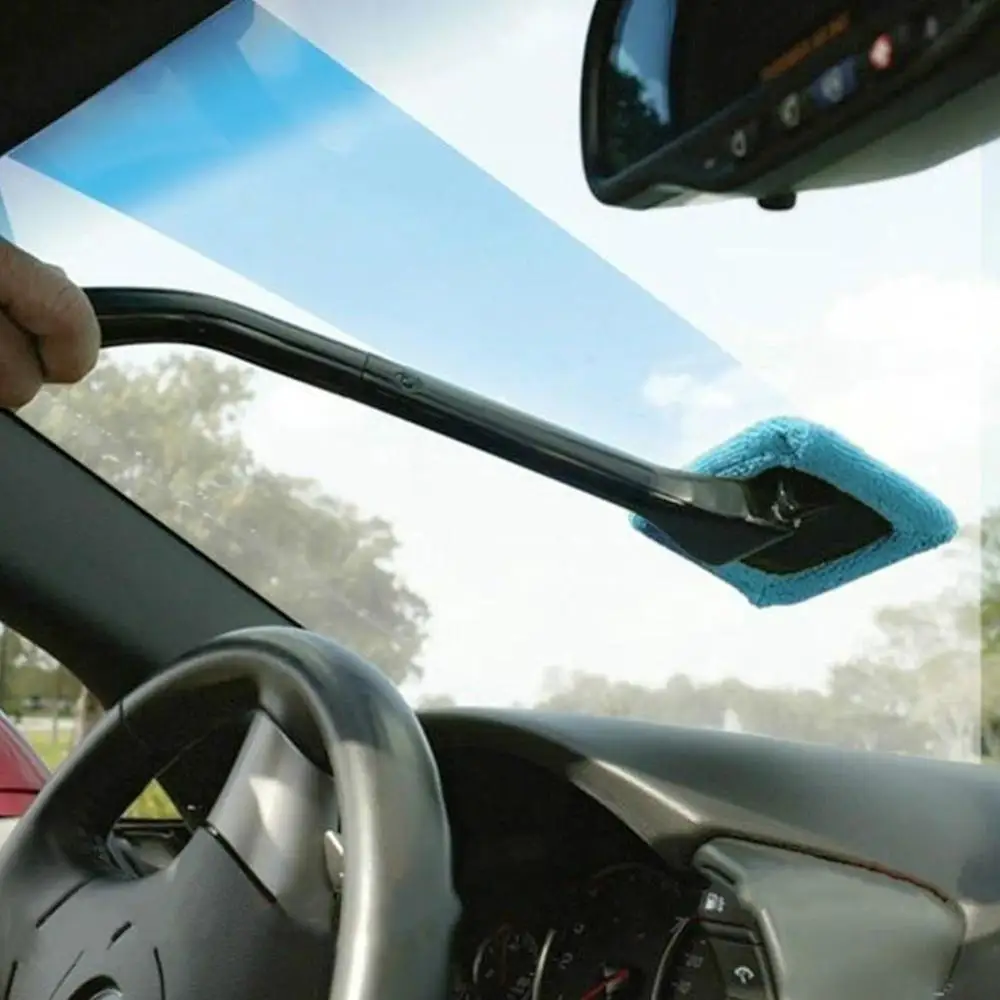 Limpador de Pára-brisa Limpador de Janela Lidar com Escovas Ferramenta de Limpeza do Carro Plástico Microfiber Auto Longo Esponjas Acessível Lavável