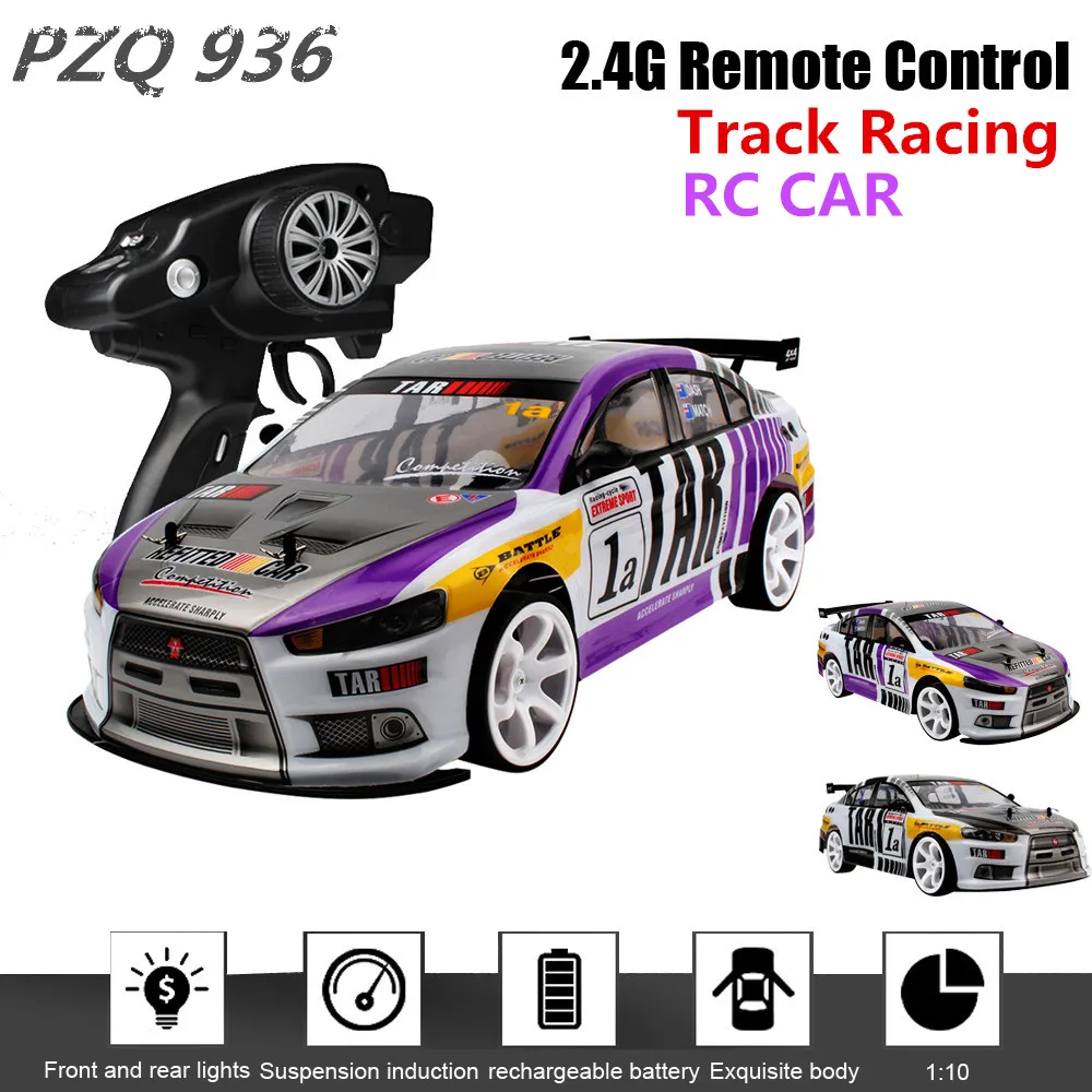 RC Car 1/10 High Speed 70km/h Racing 2.4G 4WD Radio Controlled Car