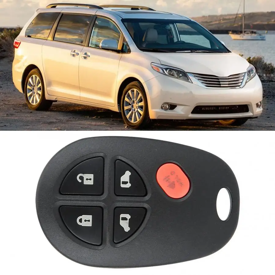 5 кнопки дистанционного ключа автомобиля GQ43VT20T подходит для Toyota Sequoia/Sienna 2009 2010 2011 2012 2012 2013