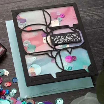 

Dialog background cover Metal Cutting Dies Scrapbooking background craft Card Making Embossing Rectangular Pattern new 2019