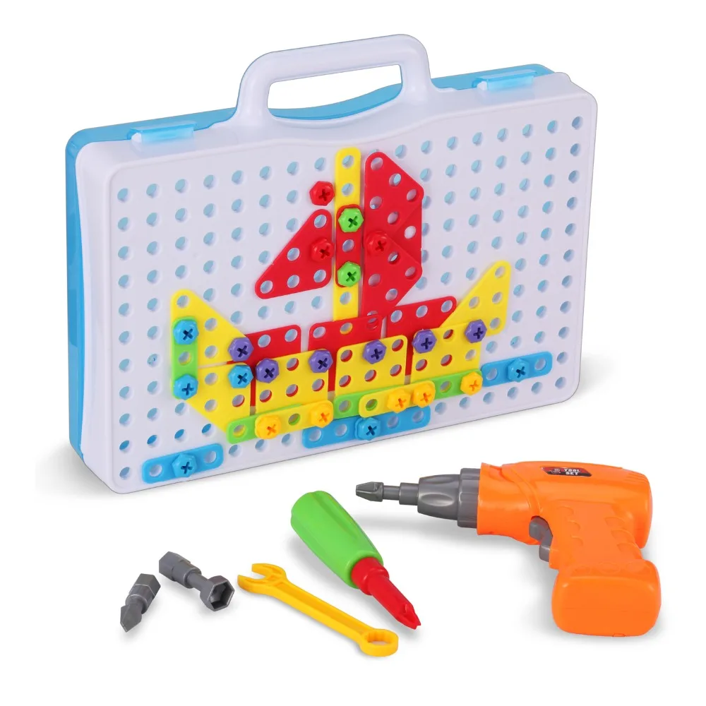 Buzz Drill Puzzle игрушки ролевые игры инструменты DIY дизайн мозаика строительные шурупы головоломка креативный стебель обучающая игра детский подарок