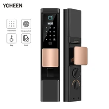 YOHEEN блокировка отпечатков пальцев, умные замки для дома, автоматический электронный биометрический дверной замок