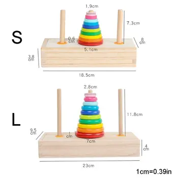

Children Stacking Rings Baby Colorful Stacked Tower Kids Educational Game Toys