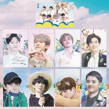 9 шт./компл. Youpop KPOP EXO альбом Elyxion фото карта хип хоп самодельные бумажные карты автограф Фотокарта