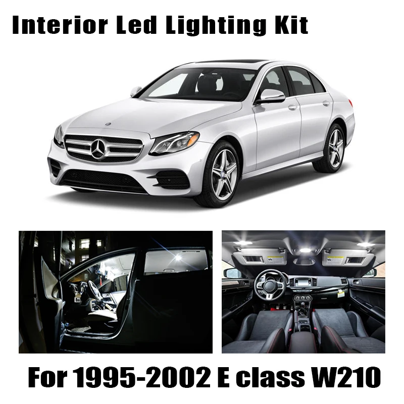 Комплект светодиодсветильник ламп для чтения в салоне 19 светодиодный т. Mercedes-Benz E