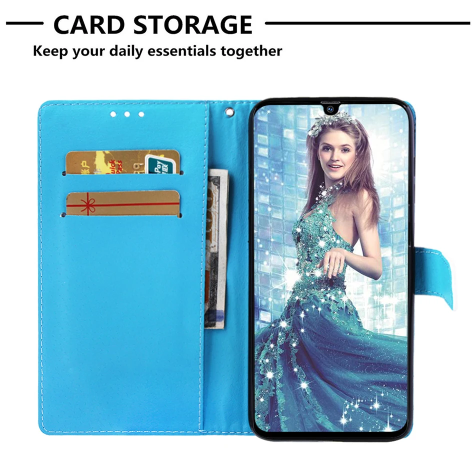 Мультфильм слот для карт чехол портмоне с откидной крышкой Samsung Galaxy A11 A41 M11 A91 A81 S10