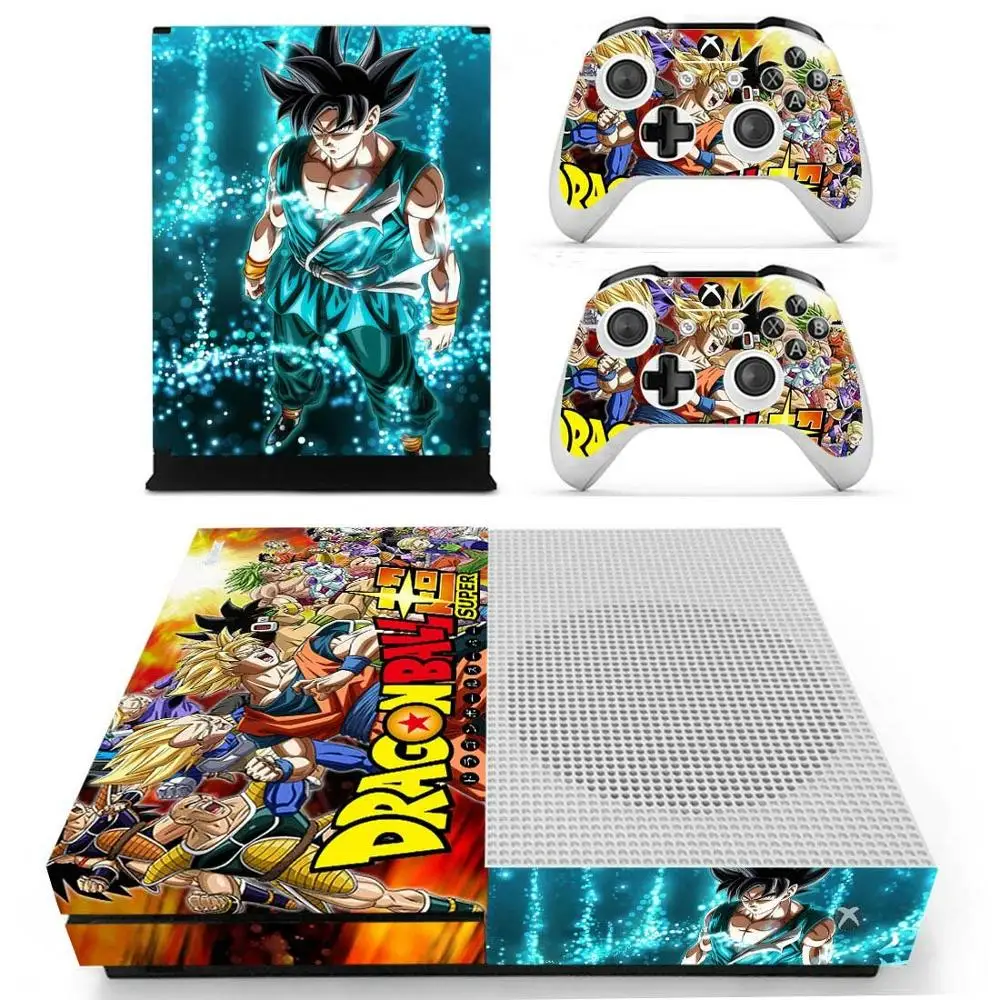 Dragon Ball Super Skin Sticker Decal For Xbox One S Console and Kinect and 2 Controllers