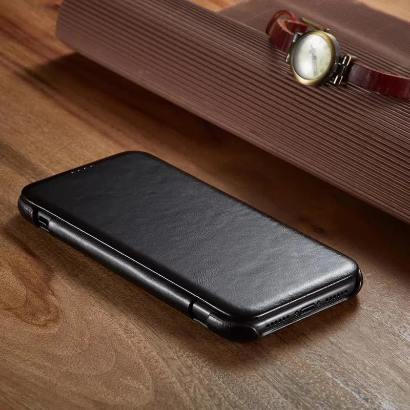 Fierre Shann Роскошный чехол для телефона из натуральной кожи для iPhone 11 pro Max 11pro чехол Ультратонкий Магнитный чехол для телефона