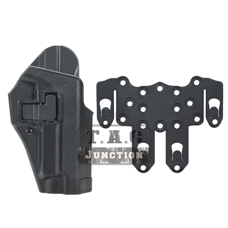 

Tactical CQC Serpa Concealment Right Hand Quick Pistol Holster Case w/ STRIKE MOLLE Platform For Sig Sauer P226 P229 BK