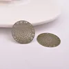 50pcs AB5266 24mm Round Charms Four Hole Print Pendant Diy Jewelry Making ► Photo 3/6