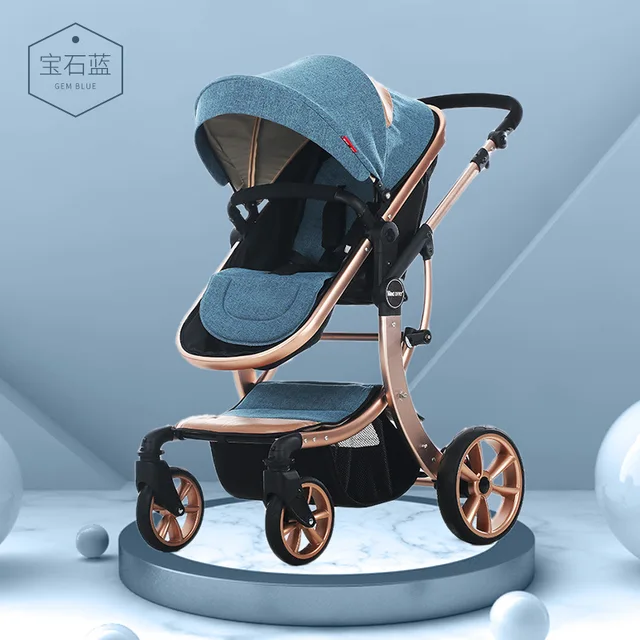 $US $188.80  Four Seasons Universal Highland Scape Aluminium Alloy Baby Stroller Can Sit Lie Shock Absorption Ne