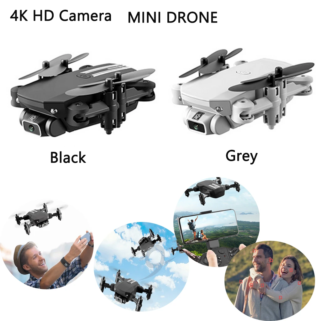 4K HD Camera Live Video Drone Altitude Hold Headless Mode Led Lights Quadcopter