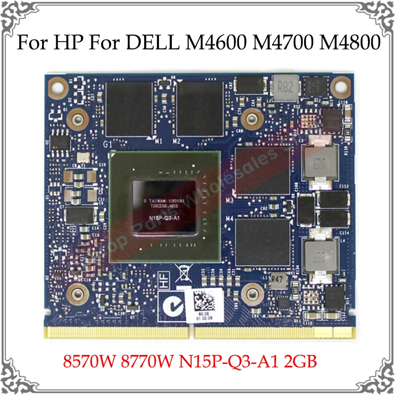 

Оригинальная видеокарта K2100 для ноутбука DELL M4600 M4700 M4800 для HP ZBOOK15 8570 Вт 8770 Вт N15P-Q3-A1 DDR5 2G, графическая карта