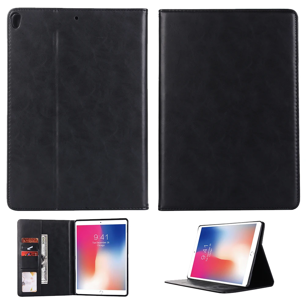 Black Из искусственной кожи Флип Стенд кожаный чехол для iPad Pro 10,5 дюймов A1701 A1709 A1852 противоударный планшетный чехол для iPad воздуха 3rd Gen A2152 чехол - Цвет: Black