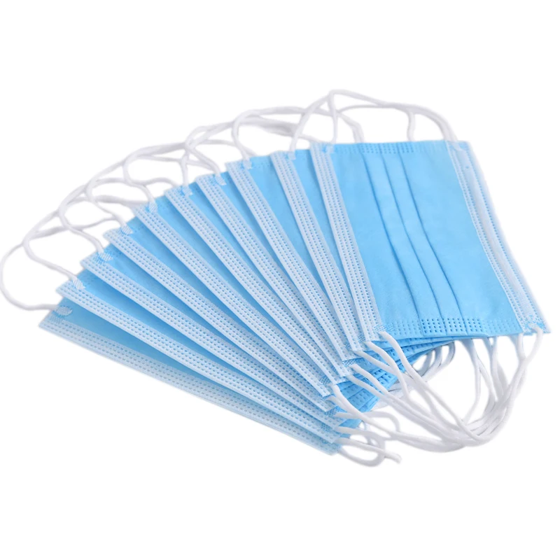 

100Pcs Adult Non-Woven Anti Dust Mask 3 Layers Mouth Mask Proof Flu Face Masks
