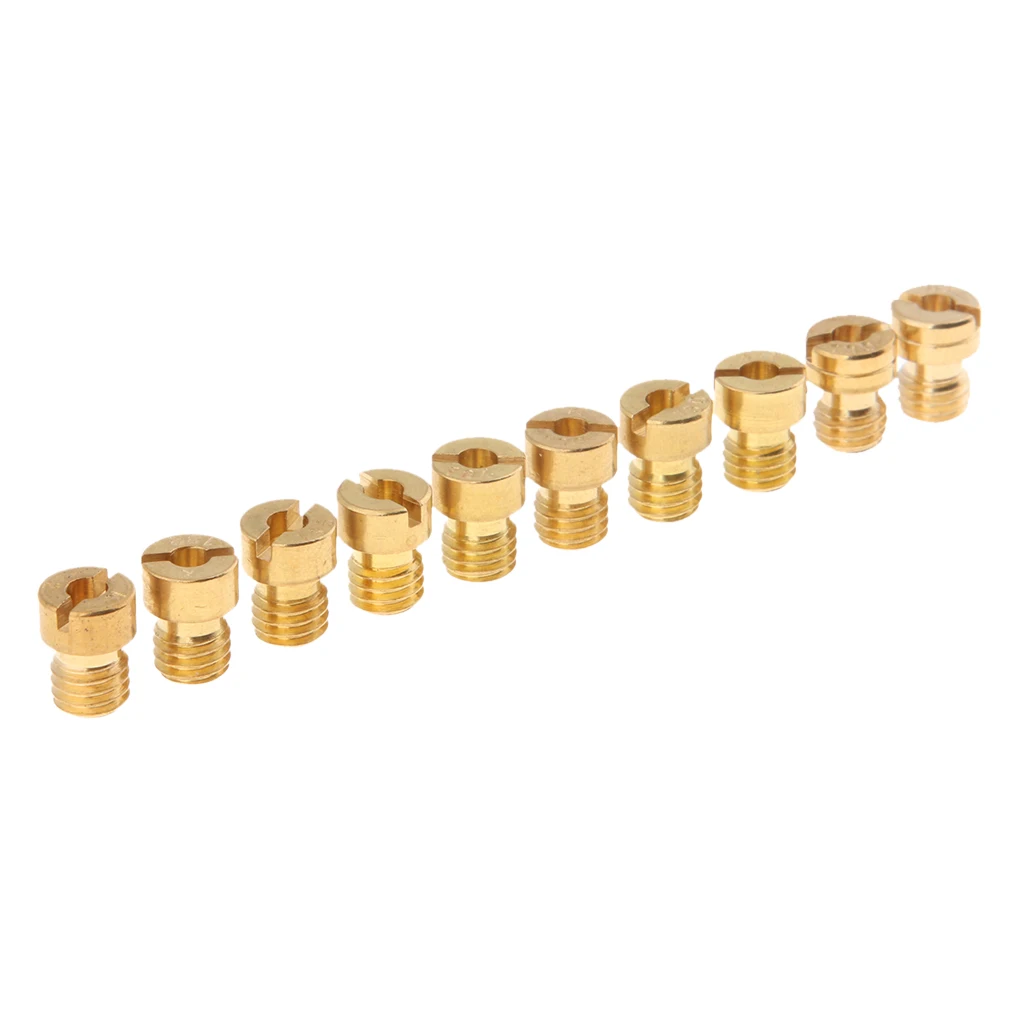 10x M5 Slow Air Jet Carburetor Injector Nozzle Main Jet 130 - 150