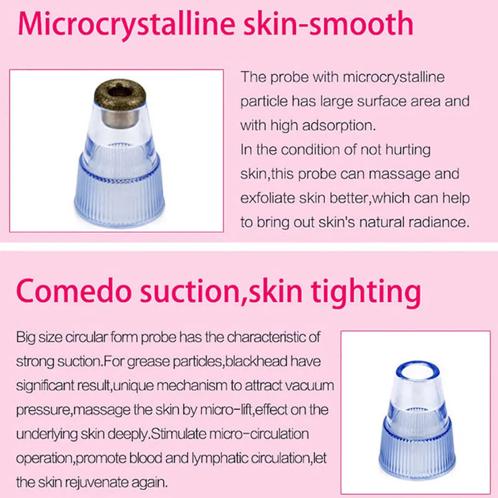 Electric Acne Remover Blackhead Remover Pore Vacuum Facial Acne Suction Vaccumm Removal Deep Pore Acne Black Spots Pore Cleaner