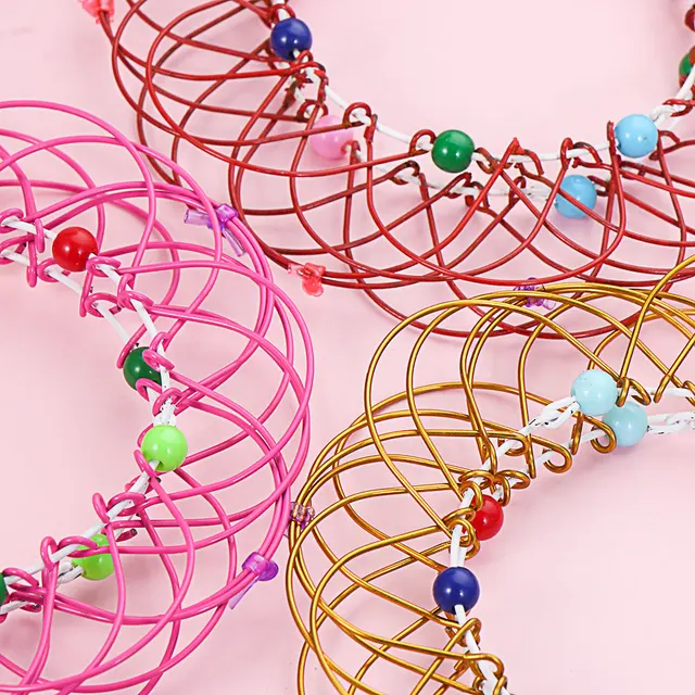 Stresszellenes Játék Mandala Dekompressziós Fajta Virág Kosár 36 Lágyított Acél Gyűrű Izgul Ajándék Dekoratív Koszorú Tárolás - Image 4