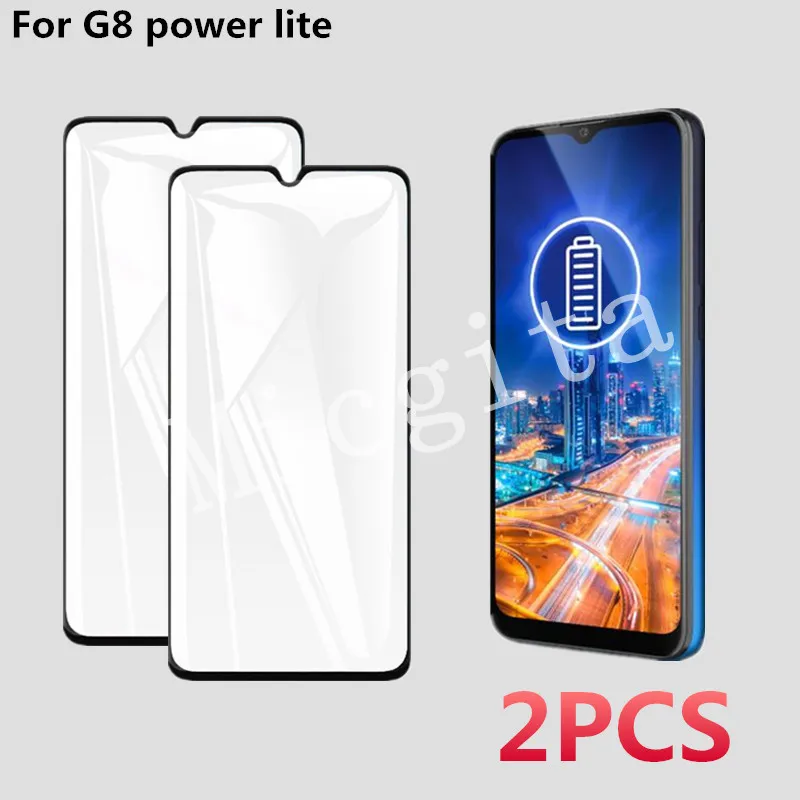 2 шт. 9D закаленное стекло для Moto G8 Power Lite защита экрана полное покрытие пленка 9H