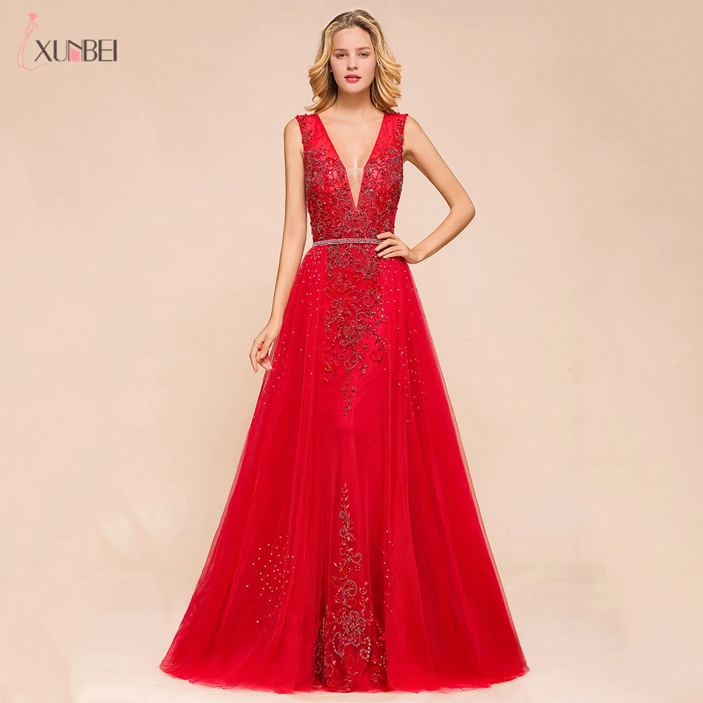 Vestido De Festa 2021 Новое поступление Длинные вечерние платья v-образный вырез